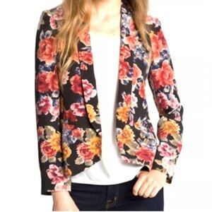 Truth and Pride Silk Floral Print Blazer size Large